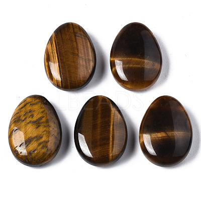 Natural Tiger Eye Pendants G-N0326-74A-1