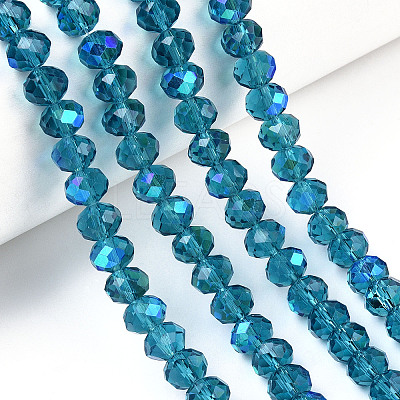 Electroplate Glass Beads Strands EGLA-A034-T2mm-L25-1