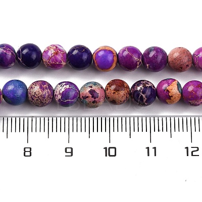 Dyed Natural Regalite/Imperial Jasper/Sea Sediment Jasper Beads Strands G-B124-C02-09-1