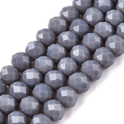 Opaque Solid Color Imitation Jade Glass Beads Strands LS-EGLA-A044-P6mm-D10-1