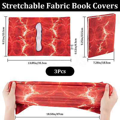 Elastic Fibre Book Covers AJEW-WH20020-032C-1