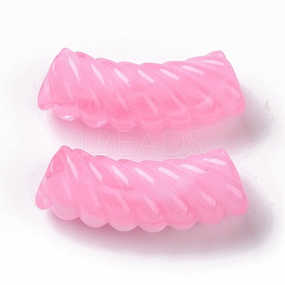Two Tone Opaque Acrylic Beads X-OACR-A016-06-1