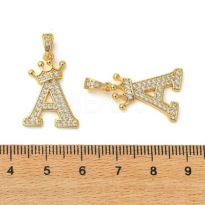 SHEGRACE Brass Micro Pave Clear Cubic Zirconia Pendants XGRQ5F521-809G-1