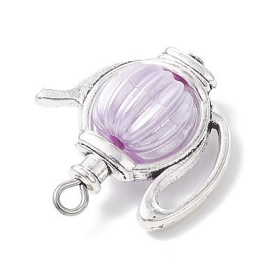 Acrylic & Tibetan Style Alloy Pendants PALLOY-JF04324-1