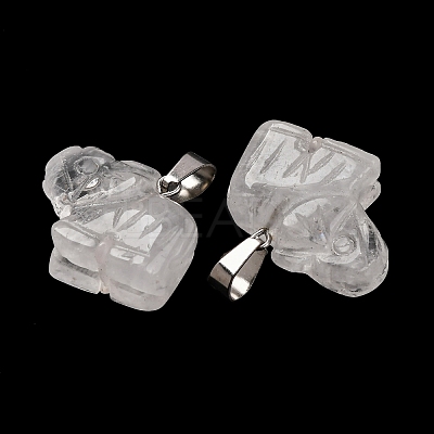 Natural Quartz Crystal Pendants G-B127-05P-14-1