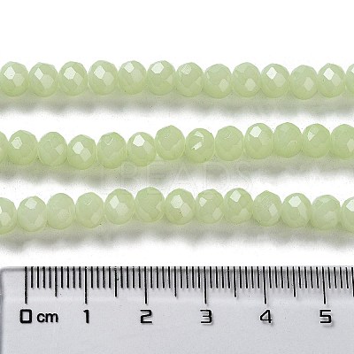 Baking Paint Imitation Jade Glass Bead Strands DGLA-A034-J6MM-A21-1