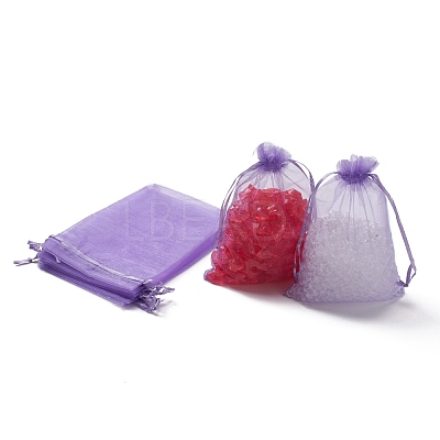 Organza Gift Bags with Drawstring X-OP-R016-13x18cm-06-1