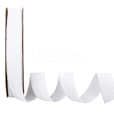 Velvet Ribbon SRIB-WH0006-18K-1