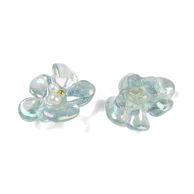 AB Color Transparent Epoxy Resin & ABS Pearl Decoden Cabochons CRES-S367-18C-1