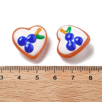 Baking Paint Glass Enamel Beads LAMP-V001-06E-1