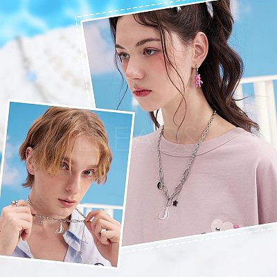 201 Stainless Steel Laser Cut Pendants STAS-UN0034-61-1