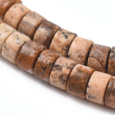 Natural Picture Jasper Beads Strands G-F631-A27-1
