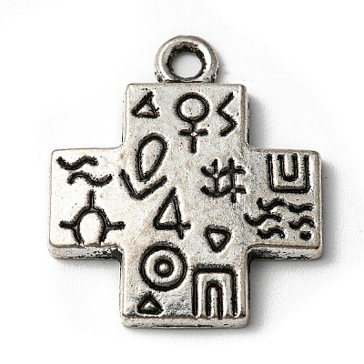 Tibetan Style Alloy Pendants PALLOY-P293-162-1
