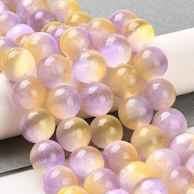 Natural Selenite Beads Strands G-P493-03E-1