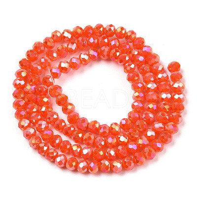 Electroplate Glass Beads Strands EGLA-A044-P8mm-B03-1