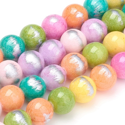 Natural Mashan Jade Beads Strands G-G833-6mm-14-1