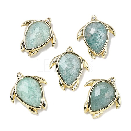 Natural Amazonite Pendants G-U019-02G-04-1