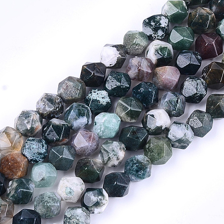 Natural Agate Beads Strands X-G-T121-08A-1