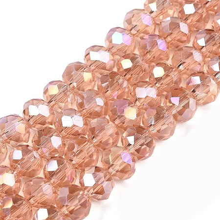 Electroplate Glass Beads Strands LS-EGLA-A044-T6mm-B21-1