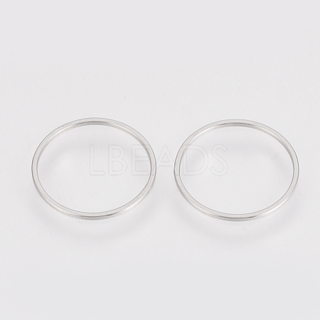 Non-Tarnish 304 Stainless Steel Linking Ring X-STAS-S079-14A-1
