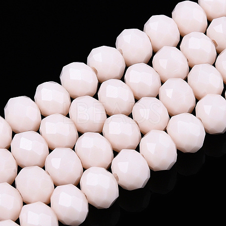 Opaque Solid Color Glass Beads Strands EGLA-A034-P4mm-D33-1