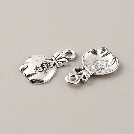 Money Theme Tibetan Style Alloy Pendants FIND-CJC0004-30AS-02-1