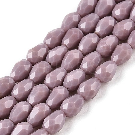 Opaque Solid Color Beads Strands EGLA-N013-P4mm-D09-1
