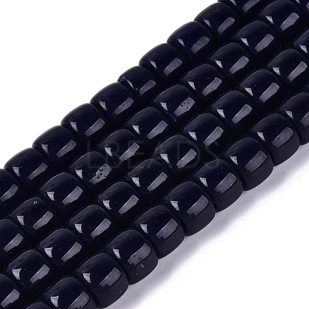 Opaque Glass Beads Strands GLAA-Q106-02A-B01-1