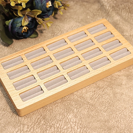 20-Slot Wooden Ring Display Trays PW-WG37745-01-1