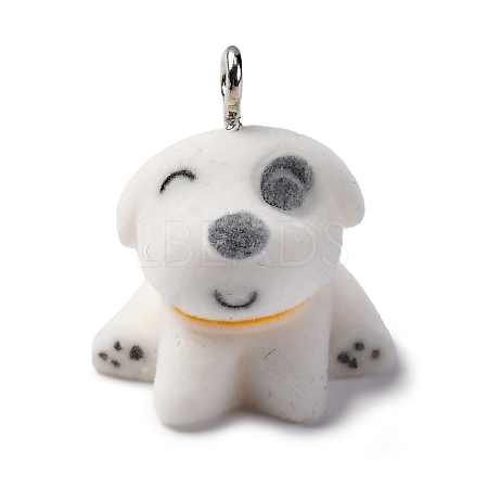 Flocky Resin Pendants FIND-S001-02D-1