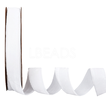 Velvet Ribbon SRIB-WH0006-18K-1
