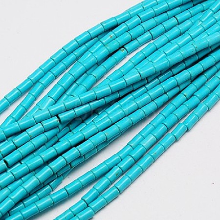 Synthetic Turquoise Beads Strands TURQ-G120-4x6mm-10-1