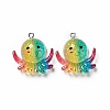 Ocean Theme Transparent Resin Pendants RESI-E024-05P-01-2