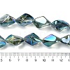 Electroplate Transparent Glass Beads Strands EGLA-E060-01A-FR05-4