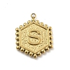 201 Stainless Steel Pendants STAS-R227-01S-G-1