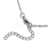 Crystal Cage Holder Necklace NJEW-JN04604-01-6