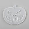 Halloween DIY Jack-O-Lantern Pendant Silicone Molds X-DIY-P006-53-3
