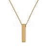 304 Stainless Steel Rectangle Pendant Urn Ashes Necklaces NJEW-WH0036-031G-1