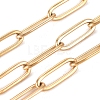 Vacuum Plating 304 Stainless Steel Paperclip Chains X-CHS-L022-02B-G-1