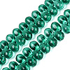 Baking Paint Transparent Glass Beads Strands GL-N005-02A-D08-1