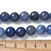 Natural Blue Aventurine(Dyed and Heated) Beads Strands G-U015-10MM-01-5