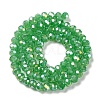 Baking Electroplate Glass Beads Strands DGLA-A039-J10mm-B03-2