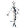 1Pc Resin Fish Pendant Decorations HJEW-CA0001-78A-1