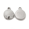 Non-Tarnish 304 Stainless Steel Pendant Rhinestone Settings STAS-F290-09P-1