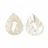 Natural White Shell Pendants SSHEL-T012-16-2