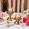 Iron Glass Candle Holder AJEW-WH0796-88A-2