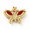 Brass Micro Pave Cubic Zirconia Pendants KK-B059-34G-B-2