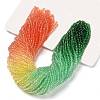 Transparent Painted Glass Beads Strands DGLA-A034-T4mm-A04-1