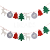 Christmas Cloth Flag Banners DIY-WH0401-91-1
