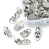 50Pcs Iron Clip-on Earring Settings IFIN-YW0003-03-2